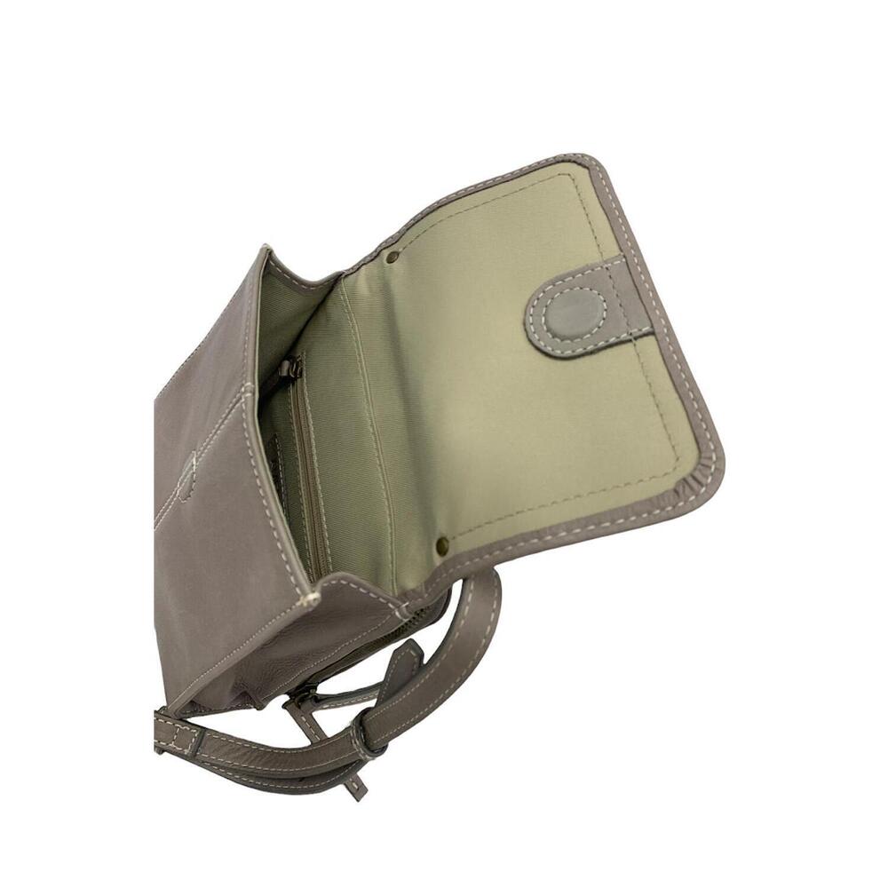 American Leather Co. Kansas Leather Crossbody Gray - Picture 3 of 3